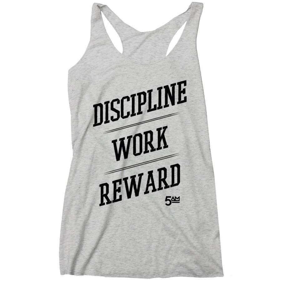 Discipline Work Reward Women's Racerback Tank