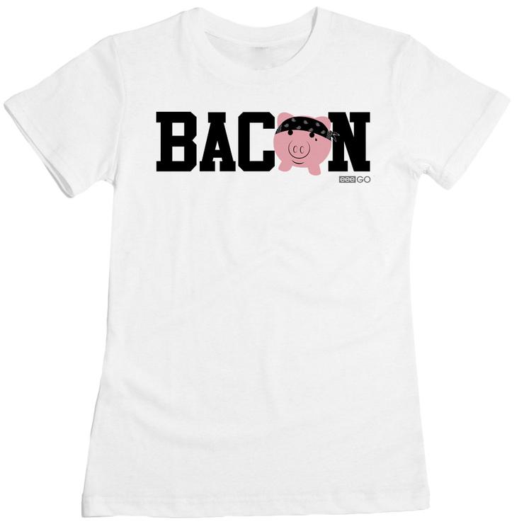 eeeGo - Bacon Women's Tee - White