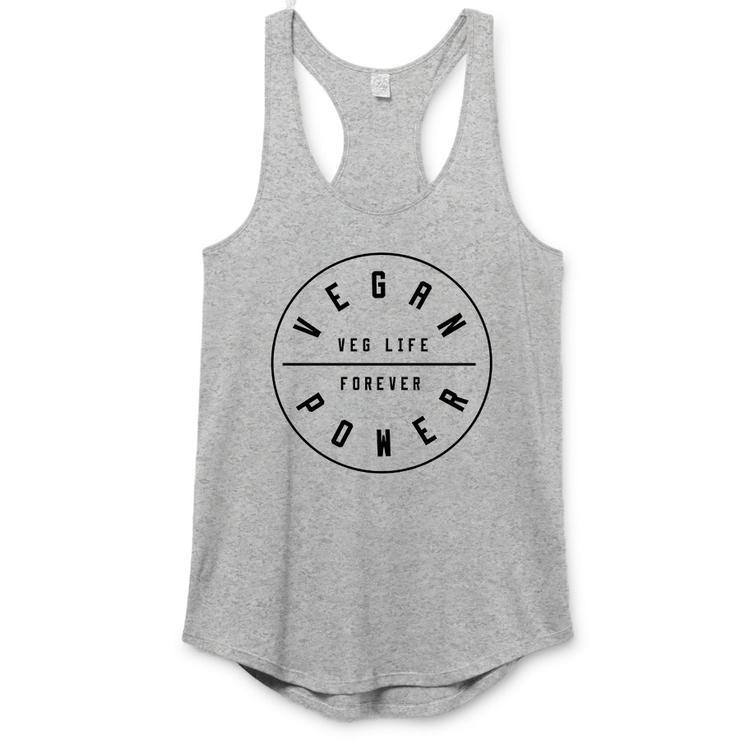 Vegan Power - Badge Racerback