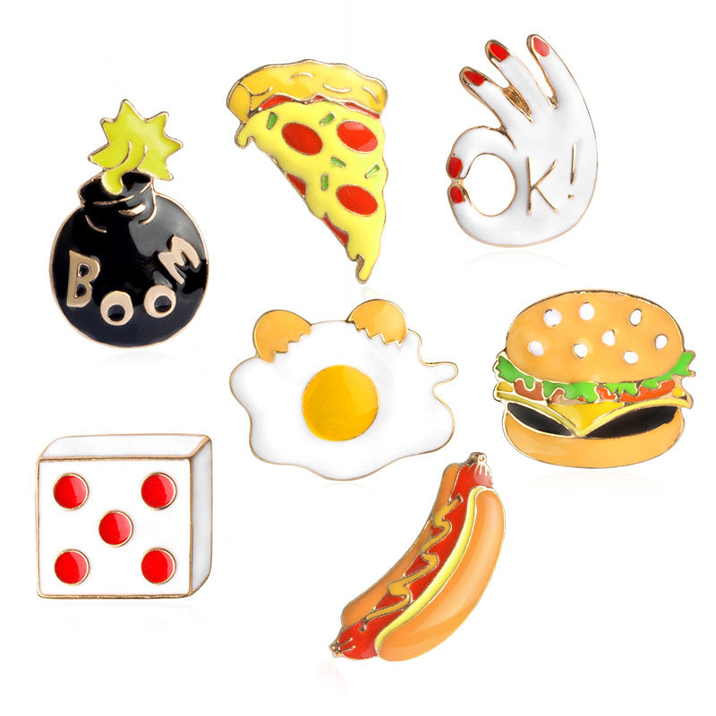 Bomb Food Enamel Pin Set