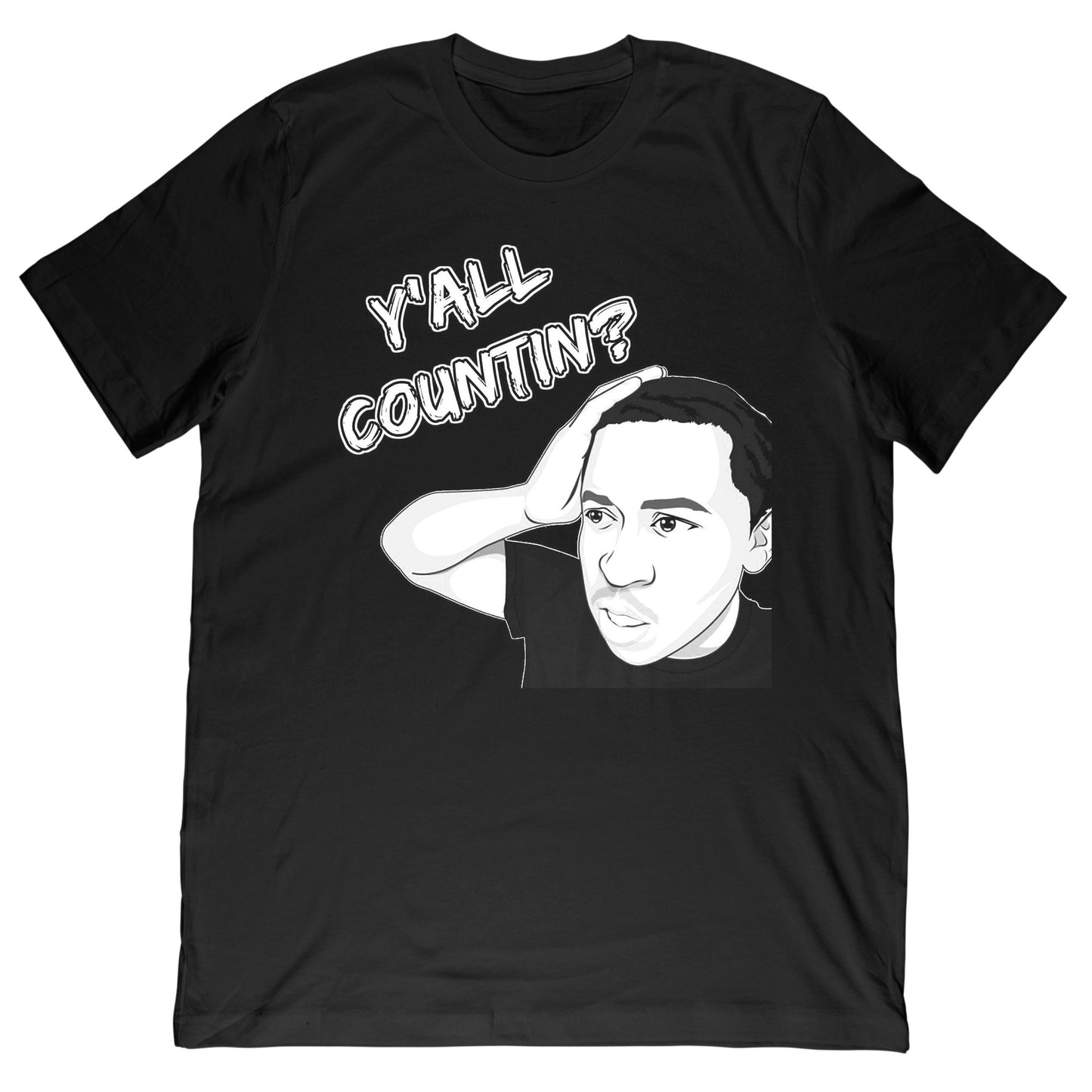 Joshua Crawford - Y'all Counting Tee - Black
