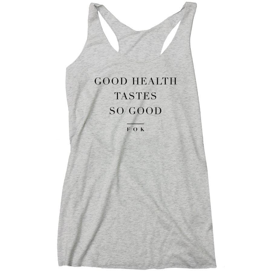 Forks Over Knives - Good Health Racerback Tank (Ladies)