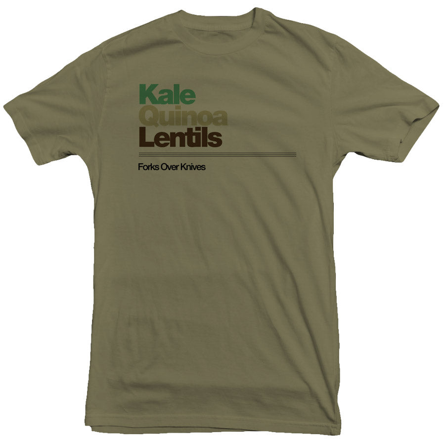 Forks Over Knives - Kale Quinoa Lentils Tee