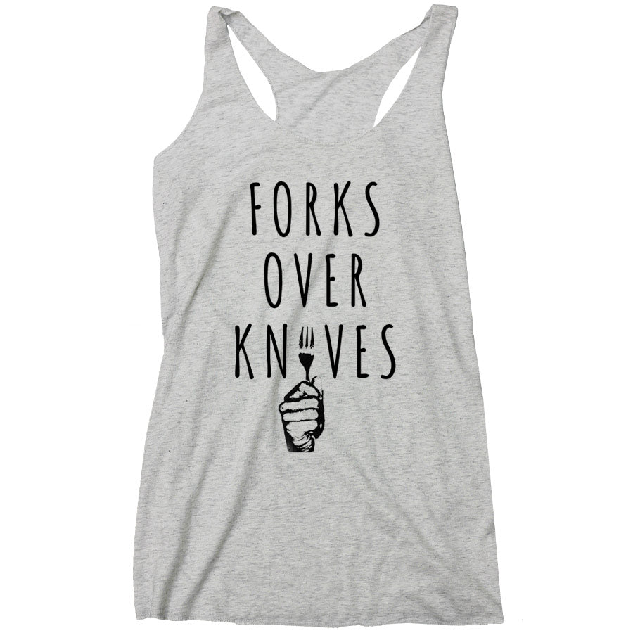Forks Over Knives - Fork Racerback Tank (Ladies)