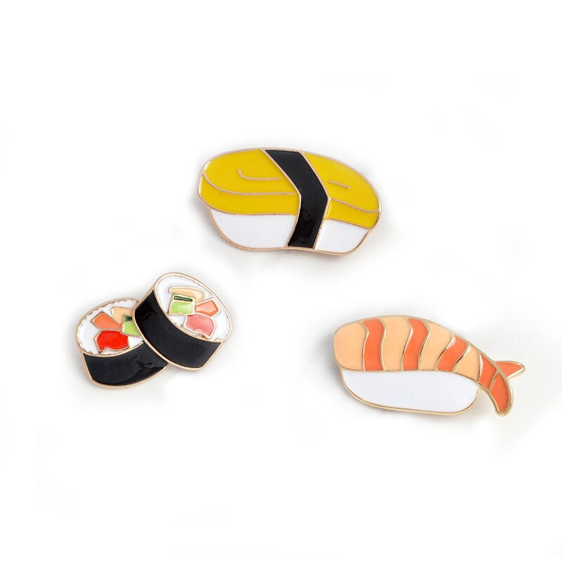 Sushi Enamel Pin Set