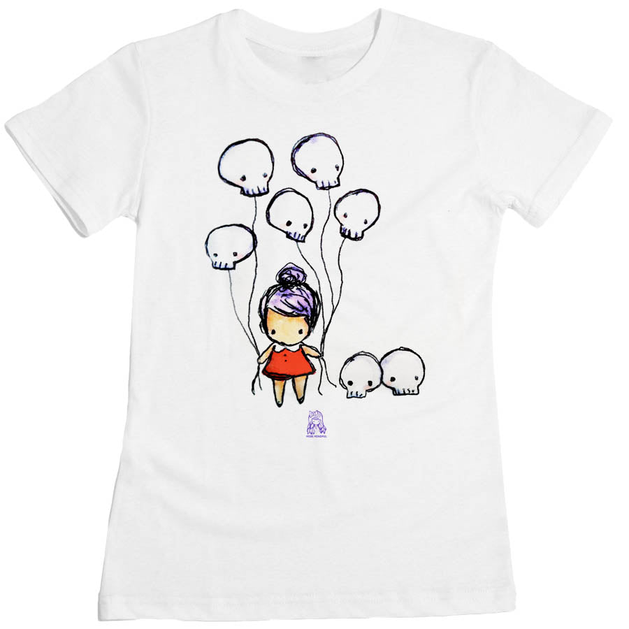 Skull Balloons Women's Tee