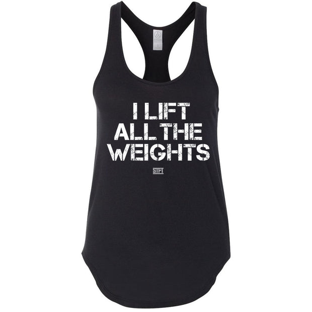 STFT - All The Weights Premium Racerback - Black