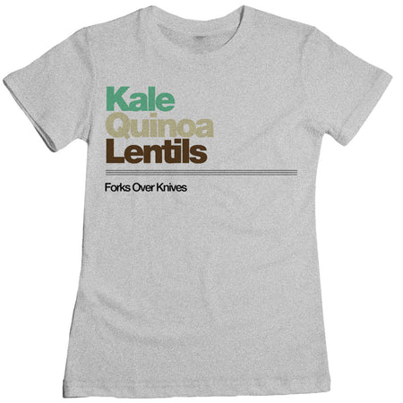 Forks Over Knives - Kale Quinoa Lentils Women's Tee