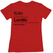 Forks Over Knives - Kale Quinoa Lentils Women's Tee
