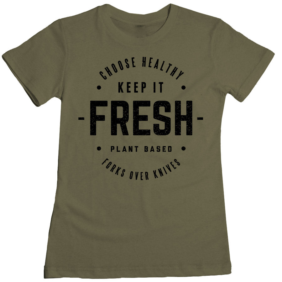 Forks Over Knives - Keep It Fresh Women's Tee