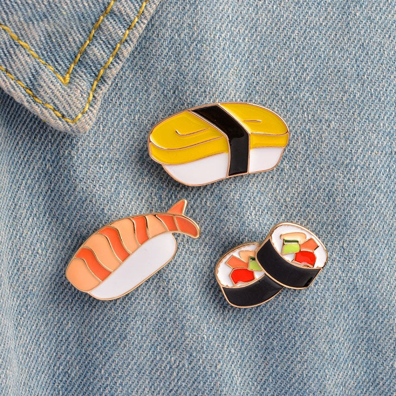 Sushi Enamel Pin Set